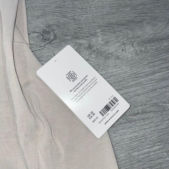 Athleta Women’s 3X Seasoft Tank Sweatshirt Beige Sleeveless NWT New 882489 - Picture 7 of 11